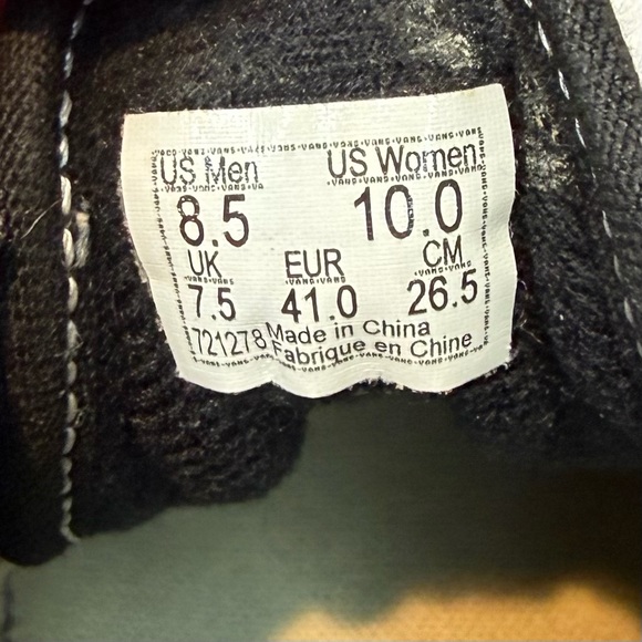 Vans Old Skool Black White Skate Shoes Mens 8.5 Womens 10 Classic - Picture 3 of 8